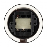 Накладной выключатель 1-клавишный проходной TDM Болонь с ручкой (бантик) 10А фарфор коричневый