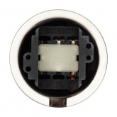 Накладной выключатель 2-клавишный TDM Болонь с ручкой (бантик) 10А фарфор коричневый