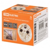 Накладная розетка TV-R-SAT проходная TDM Болонь фарфор мраморный