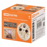 Накладная розетка TV-R-SAT оконечная TDM Болонь фарфор мраморный