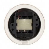 Накладной выключатель 1-клавишный проходной TDM Болонь с ручкой (бантик) 10А фарфор мраморный