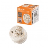 Накладной выключатель 2-клавишный TDM Болонь с ручкой (бантик) 10А фарфор мраморный