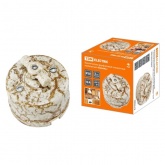 Накладной выключатель 1-клавишный TDM Болонь с ручкой (бантик) 10А фарфор мраморный