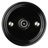 Накладная розетка TV оконечная TDM Болонь фарфор черный