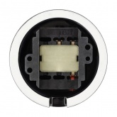 Накладной выключатель 1-клавишный проходной TDM Болонь с ручкой (бантик) 10А фарфор черный