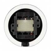 Накладной выключатель 1-клавишный TDM Болонь с ручкой (бантик) 10А фарфор черный