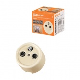 Накладная розетка TV-R-SAT оконечная TDM Болонь фарфор слоновая кость (бежевый)