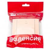 Кнопка с пиктограммой звонка EKF PROxima 10А IP20 Валенсия кремовый