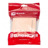 Выключатель 1-клавишный EKF PROxima 10А IP20 Валенсия кремовый