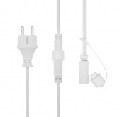 Гирлянда Белт-Лайт 20 м, белый каучук, шаг 50 см, 40 патронов, IP65