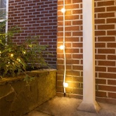 Гирлянда Белт-Лайт 2 жилы шаг 15 см патроны E27 влагостойкая IP65 белый провод каучук (бухта 100м)