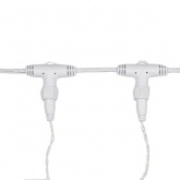 Гирлянда светодиодная Дождь 2x6m 768LED 230V теплый белый, эффект мерцания, белый провод IP65