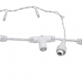 Гирлянда светодиодная Дождь 2x6m 768LED 230V теплый белый, эффект мерцания, белый провод IP65