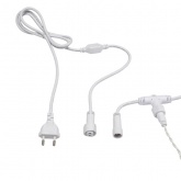 Гирлянда светодиодная Дождь 2x6m 768LED 230V теплый белый, постоянное свечение, белый провод IP65