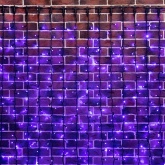 Гирлянда светодиодная Дождь 2x6m 1520LED 230V синий эффект водопада, черный провод IP65