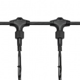 Гирлянда светодиодная Дождь 2x6m 1520LED 230V синий эффект водопада, черный провод IP65