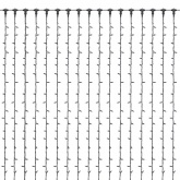 Гирлянда светодиодная Дождь 2x9m 1200LED 230V тепло-белый IP65 постоянное свечение прозрачный провод