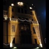 Гирлянда светодиодная Дождь 2x9m 1200LED 230V тепло-белый IP65 постоянное свечение прозрачный провод