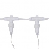 Гирлянда светодиодная Дождь 2x9m 1200LED 230V тепло-белый IP65 постоянное свечение прозрачный провод