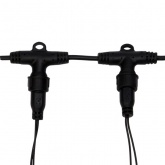 Гирлянда светодиодная Дождь 2x6m 1140LED 230V белый постоянное свечение, черный провод IP65