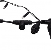 Гирлянда светодиодная Дождь 2x6m 1140LED 230V белый постоянное свечение, черный провод IP65