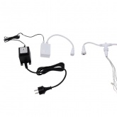 Гирлянда Светодиодный Дождь 2x3м 240LED тепло-белый IP44 эффект водопада, прозрачный провод, 24В