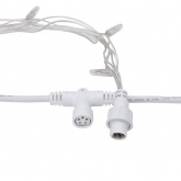 Гирлянда Светодиодный Дождь 2x3м 240LED тепло-белый IP44 эффект водопада, прозрачный провод, 24В