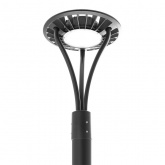 Светильник уличный светодиодный Feron SP7010 50W 3000K 230V 5000lm IP65 серый 380x550mm D80mm