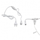 Гирлянда Светодиодный Дождь 2x3м 760LED синий IP44 эффект мерцания, белый провод, 230В