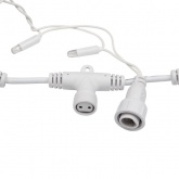 Гирлянда Светодиодный Дождь 2x3м 760LED белый IP44 эффект мерцания, белый провод, 230В