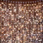 Гирлянда Светодиодный Дождь 2x3м 760LED белый IP44 эффект мерцания, белый провод, 230В