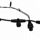 Гирлянда Светодиодный Дождь 2x3м 760LED желтый IP44 эффект мерцания, черный провод, 230В