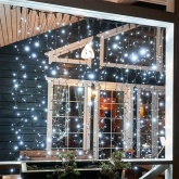 Гирлянда Светодиодный Дождь 2x3м 760LED белый IP44 эффект мерцания, черный провод, 230В