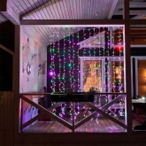 Гирлянда Светодиодный Дождь 2x3м 448LED мульти IP44 постоянное свечение, прозрачный провод, 230В