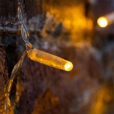 Гирлянда Светодиодный Дождь 2x3м 448LED желтый IP44 постоянное свечение, прозрачный провод, 230В