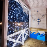 Гирлянда Светодиодный Дождь 2x3м 760LED белый IP44 постоянное свечение, черный провод, 230В