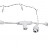 Гирлянда Светодиодный Дождь 2x3м 760LED тепло-белый IP44 постоянное свечение, белый провод, 230В