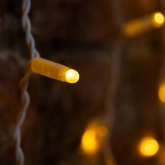 Гирлянда Светодиодный Дождь 2x3м 760LED желтый IP44 постоянное свечение, белый провод, 230В