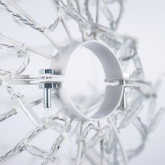 Шар светодиодный диаметр 50см 200LED 230V IP65 теплый белый цвет с эффектом мерцания