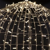 Шар светодиодный диаметр 120см 600LED 230V IP65 теплый белый цвет с эффектом мерцания