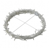 Шар светодиодный диаметр 30см 120LED 230V IP65 теплый белый цвет с эффектом мерцания