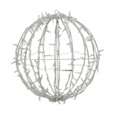 Шар светодиодный диаметр 30см 120LED 230V IP65 теплый белый цвет с эффектом мерцания