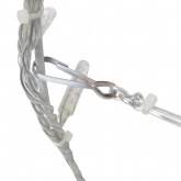 Шар светодиодный диаметр 30см 120LED 230V IP65 теплый белый цвет с эффектом мерцания