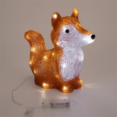 Акриловая светодиодная фигура Лисенок, 28х15х26см, 30 LED (питание от батареек 2AA)