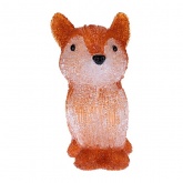 Акриловая светодиодная фигура Лисенок, 28х15х26см, 30 LED (питание от батареек 2AA)