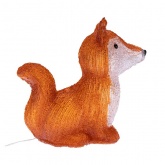 Акриловая светодиодная фигура Лисенок, 28х15х26см, 30 LED (питание от батареек 2AA)