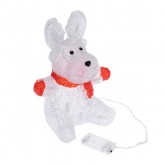 Акриловая светодиодная фигура Олененок в шарфе, 20х17х30см 24 LED (питание от батареек 2AA)