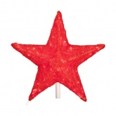 Акриловая светодиодная фигура Звезда 80см, 210 LED 220V IP65 красная