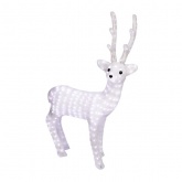 Акриловая светодиодная фигура Снежный олень, 100см 380 LED IP65 трансформатор в комплекте