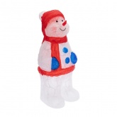 Акриловая светодиодная фигура Снеговик в синих варежках, 31х25х59см IP65 трансформатор в комплекте